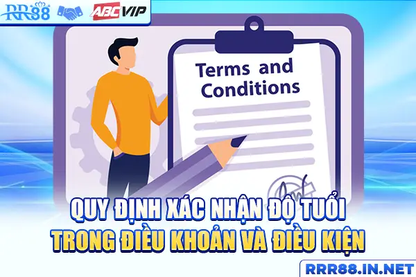 Quy định xác nhận độ tuổi trong điều khoản và điều kiện